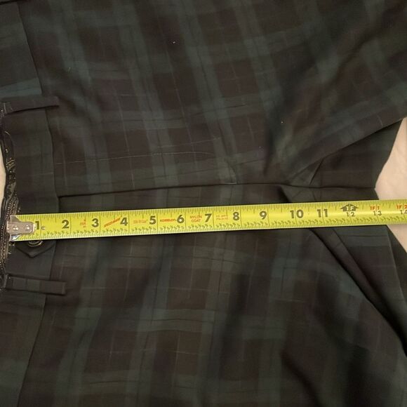 Lauren Ralph Lauren Green Tartan Plaid Trouser Pants Womens Size 36x24 Hemmed - Picture 6 of 12